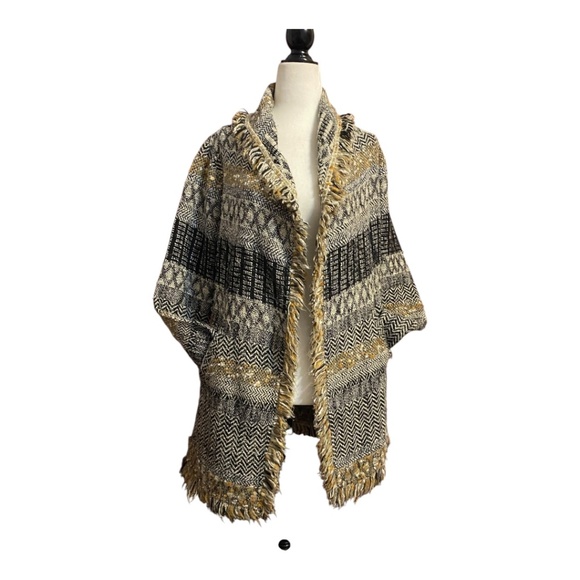 Lucky brand wool blend shrug. Sz S - Picture 9 of 16